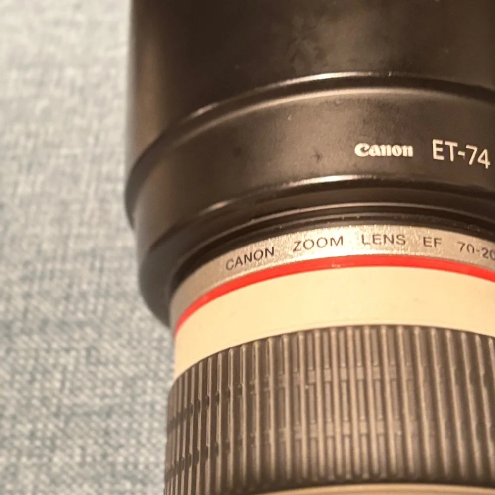 Premium Black and Cream Camera Lens